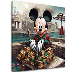 Obraz na plátně - Mickey Mouse v Luxusu | různé rozměry