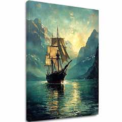 Obraz na plátně Plachetnice - Romantická dekorace