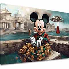 Obraz na plátně - Rich Mickey Mouse | různé rozměry