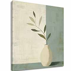 Obraz na plátně Váza na béžové - Moderní dekorace