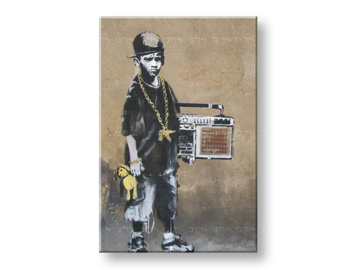 Obraz na plátně 1 dílný Street ART - Banksy - 100x150 cm moderní obrazy na stěnu