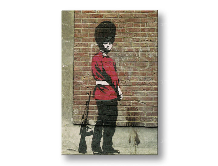 Obraz na plátně 1 dílný Street ART - Banksy - 100x150 cm moderní obrazy na stěnu