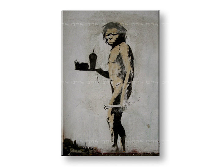 Obraz na plátně 1 dílný Street ART - Banksy - 100x150 cm moderní obrazy na stěnu