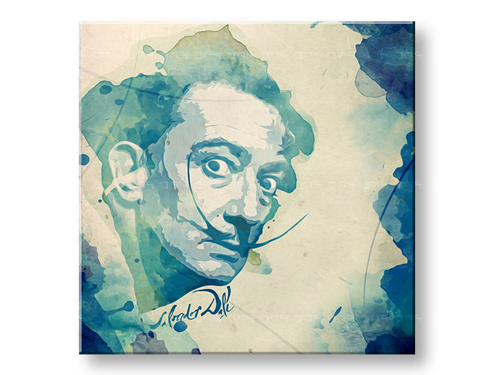 Obraz na stěnu Salvador Dalí - AQUArt / Tom Loris 004AA1 - 40x40 cm  moderní obrazy TOM LORIS