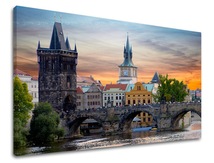 Obraz na stěnu MESTO PRAHA XOBCZ004E11 - 100x150 cm moderní obrazy na plátně