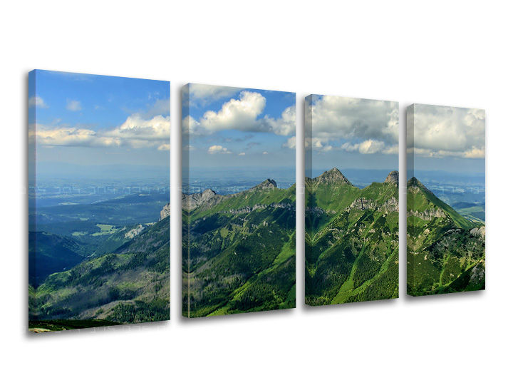 Obraz na stěnu 4 dílný SLOVENSKO / TATRY SK033E41 - 120x60 cm moderní obrazy na plátně