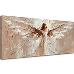 Obrázek anděla v božském objetí | 100% originální akrylová malba