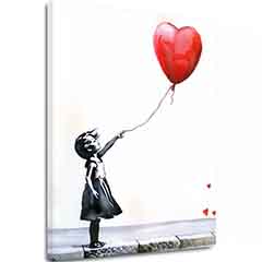 Obrázek EART BALLOON GIRL | italské plátno