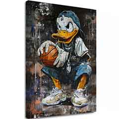 Obrázek LEBRON DUCK na plátně | Malovaná struktura