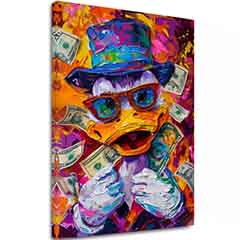 Obrázek MONEY DUCK | italské plátno