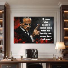 Obrázek THE GODFATHER na plátně | Personalizovaný citát PAPILORA
