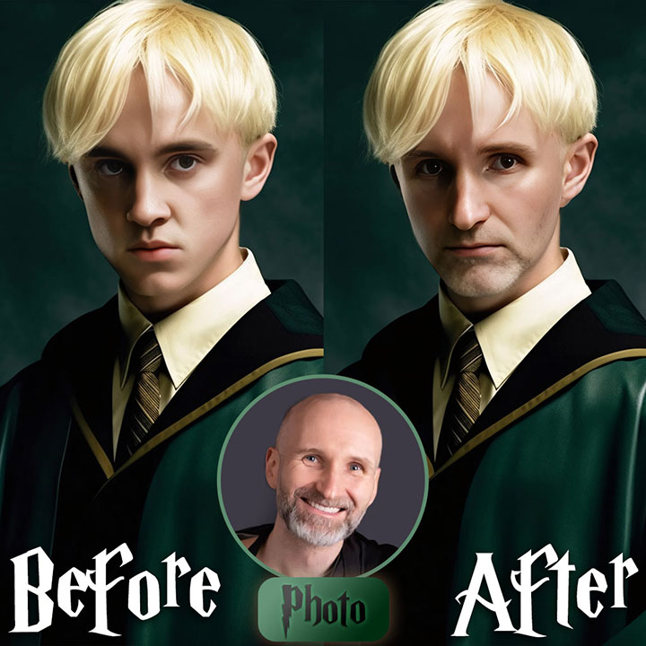 Obrázek z fotografie Draco Malfoy - Prince of Slime | 90x100 cm Portréty Harryho Pottera