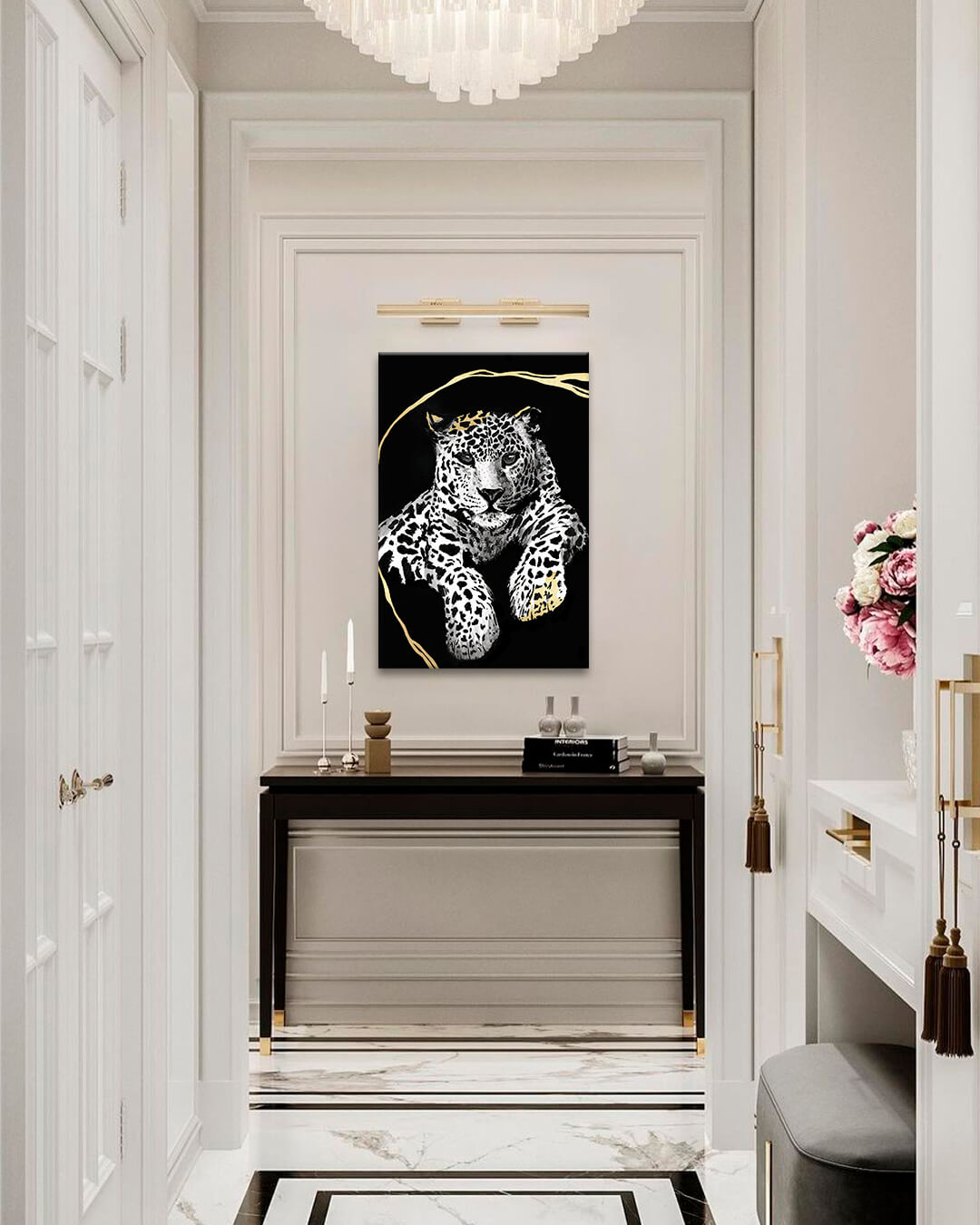 Obrazy na plátně - PREMIUM ART - Odpočívající gepard 90x60 cm