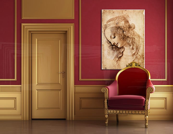 Obraz na plátně HLAVA ŽENY – Leonardo Da Vinci 000 