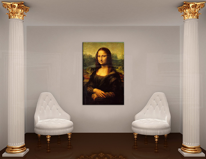 Obraz na plátně MONA LISA - Leonardo Da Vinci REP177 - 100x60 cm  reprodukce