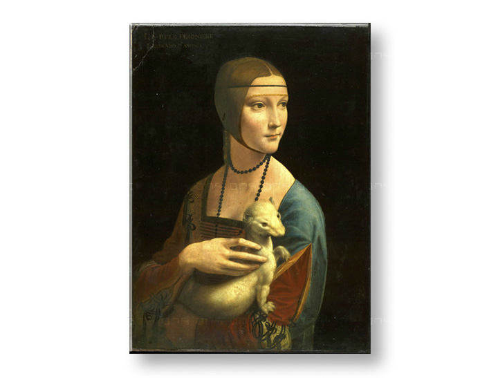 Obraz na plátně Dáma s hranostajem – Leonardo da Vinci