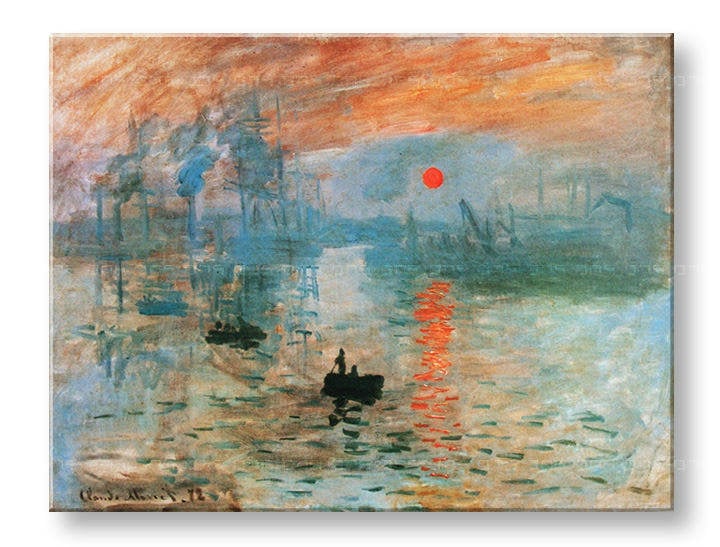 Obraz na plátně ZÁPAD SLUNCE V PŘÍSTAVU – Claude Monet     