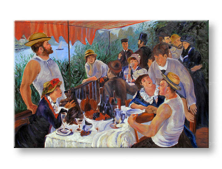 Obraz na plátně OBĚD NA LODI  – Pierre Auguste Renoir REP112