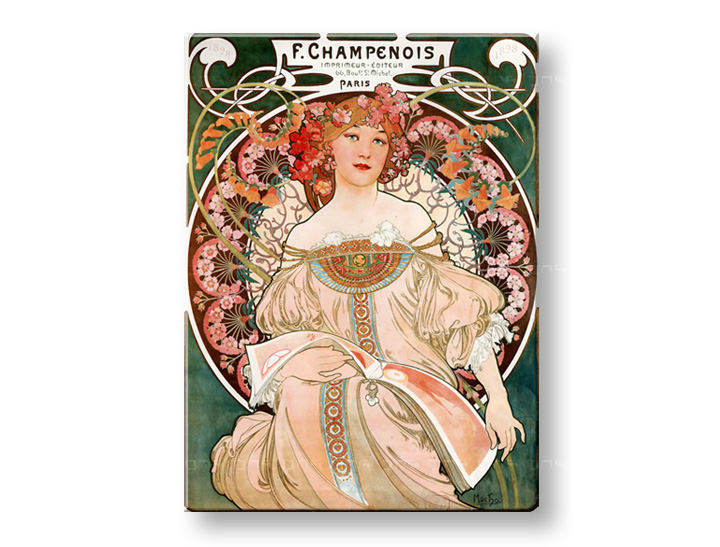 Obraz na plátně F. CHAMPENOIS IMPRIMEUR-ÉDITEUR – Alfons Mucha 