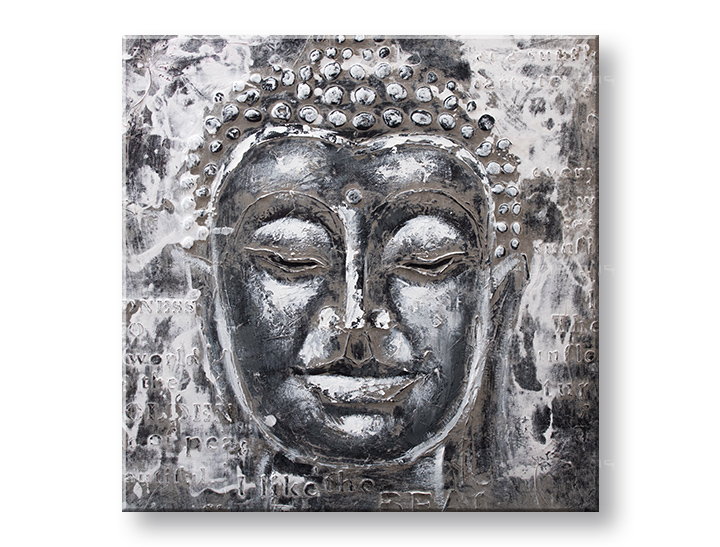 Malovaný obraz na zeď BUDHA 60x60 cm malované obrazy