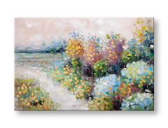 Malovaný obraz na stěnu LOUKA 90x60 cm 