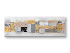 Malovaný obraz na stěnu ABSTRAKT 120x40 cm 