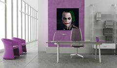 Ručně malovaný POP ART obraz JOKER 100x100 cm