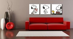 Ručně malovaný POP ART obraz SNOOPY 210x70 cm